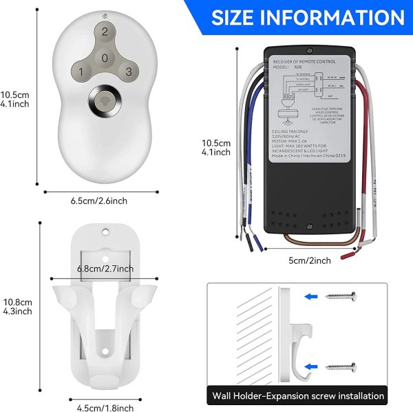 CeilingBreeze Ceiling Fan Remote for 99122 - Image 5